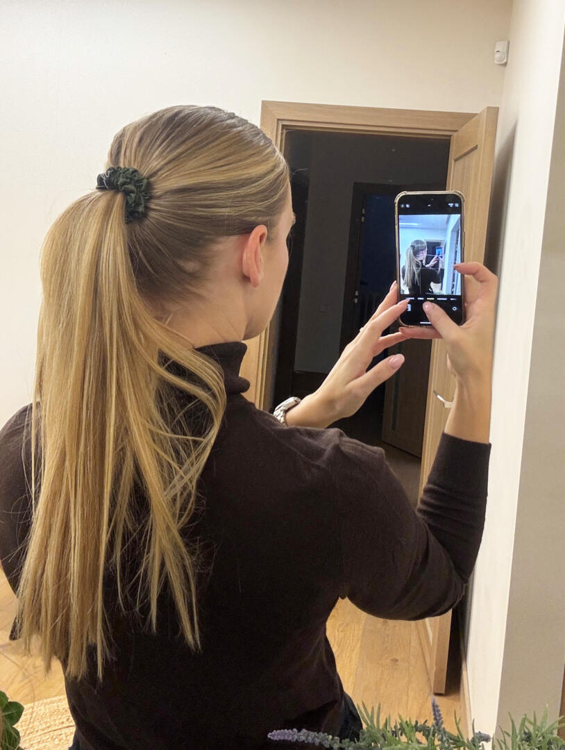 VERT šilkinė plaukų gumytė - Image 4